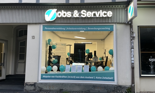 Das neue Ladengeschäft Jobs & Service GmbH in der Breiten Straße 13.