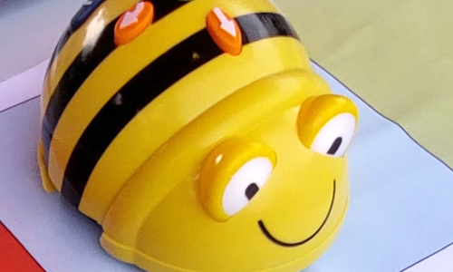 Interaktive Workshops mit Robotern wie dem BeeBot sollen das Interesse an modernen Technologien wecken.