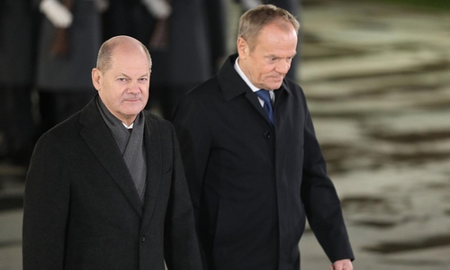 Olaf Scholz und Donald Tusk (Archiv)