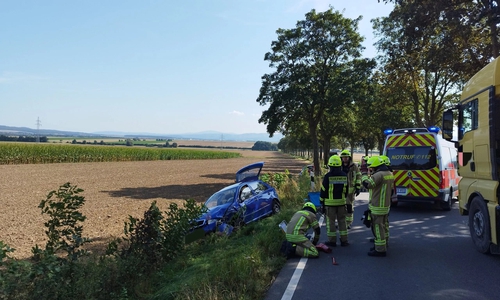 Die Feuerwehr stellte den Brandschutz sicher. 