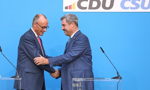 Friedrich Merz und Markus Söder am 17.09.2024