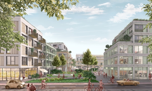 Fußgängerperspektive Großer Hof. (Konzept)