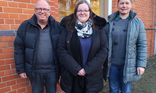 Markus Lenz, Ann-Sophie Saar und Dr Heidrun Gunkel (v. li.).