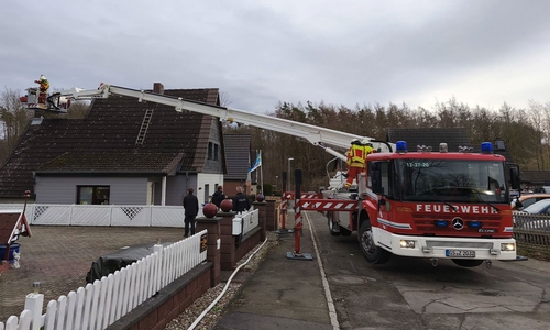 Die Feuerwehr konnte den Brand rechtzeitig löschen.