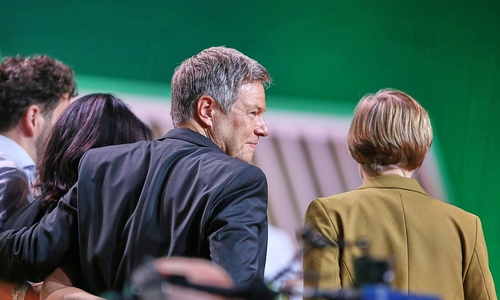 Robert Habeck mit Grünen-Spitzenpolitikern (Archiv)