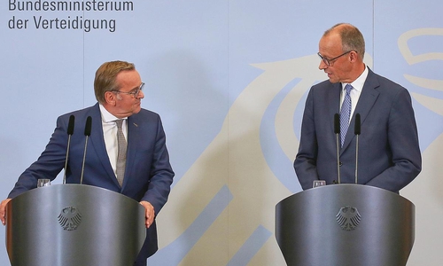 Boris Pistorius und Friedrich Merz (Archiv)