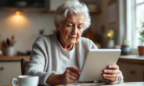 Auch ältere Menschen werden in die digitale Welt gezwungen.