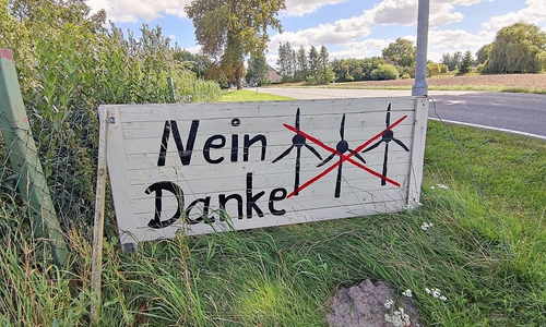 Protest gegen neue Windräder (Archiv)