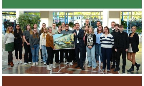 Auszubildende aus Halberstadt wurden in Wolfsburg begrüßt. 