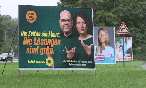 Wahlplakate zur Landtagswahl in Niedersachsen 2022 (Archiv)