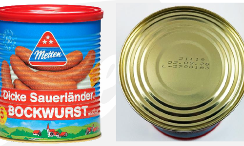 Das betroffene Produkt.