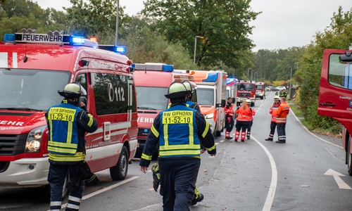 Ein Großaufgebot an Feuerwehrkräften war vor Ort.