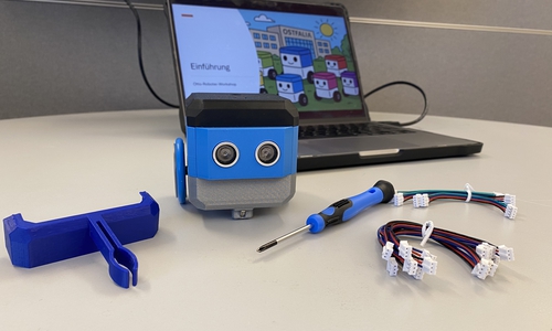 Die "Bots" der Ostfalia sind startklar für ihren Einsatz in Schulen und auf Messen.