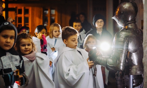  An Halloween können Kinder und Erwachsene die gruseligen Seiten von Schloss Wolfsburg erkunden.