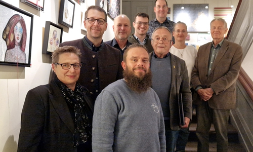 Melanie Klupp, Stefan Fenner, Ingo Geisler (alle CDU), Ernie Grieshaber (unabhängig), Max Weitemeier (FDP), Andreas Kleindienst (hintenstehend), Bodo Wutschel, Katja Bode, Dr. Manfred Bormann (alle CDU) (v. li.).