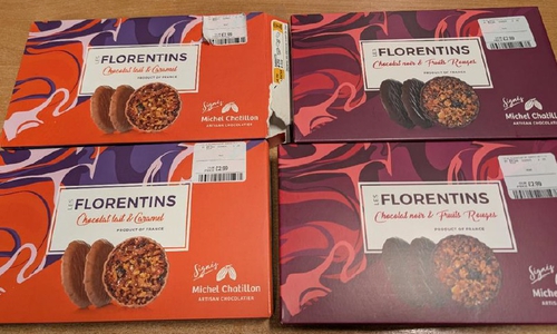 Das Handelsunternehmen TJX Europe ruft aktuell die „LES FLORENTINS Chocolate Biscuits“ zurück.