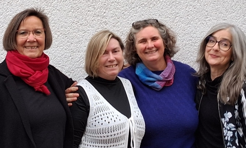 Nicola Pöckler, Kerstin Berg, Claudia v.d.Heyden-Rynsch, Tamara Zenn feierten den Projektstart.