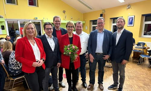 Dunja Kreiser, Martin Albinus, Marcus Bosse, Andrea Föniger, Kolja Mühe, Jan Schröder und Philipp Ulrich bei der Nominierung. 