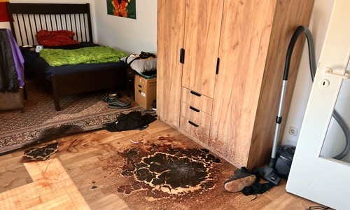 Alle Spuren müssen entsorgt und gereinigt werden.