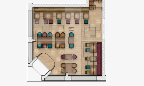 Zeichnung des Architekten: So soll der Laden in Zukunft aussehen.