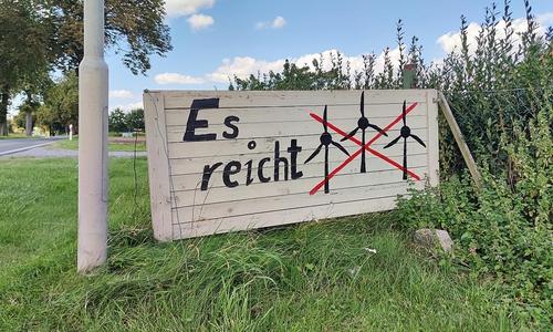 Protest gegen neue Windräder (Archiv)