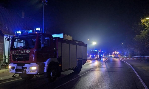 Einsatzkräfte an der Einsatzstelle (Archiv)