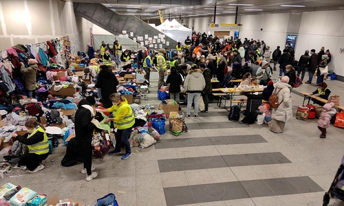 Hilfsgüter für Flüchtlinge aus der Ukraine in Deutschland (Archiv)