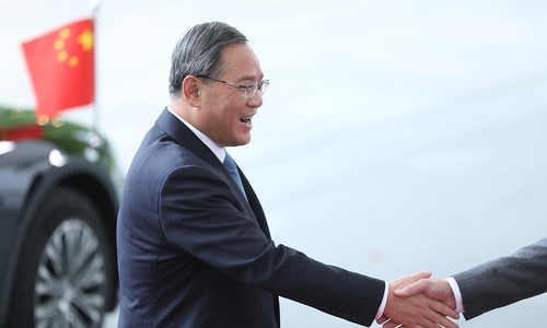 Li Qiang, Ministerpräsident von China, 2023 in Berlin