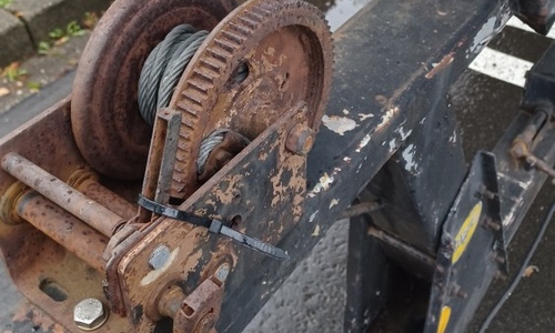 Der Anhänger stammte aus den 1970ern.