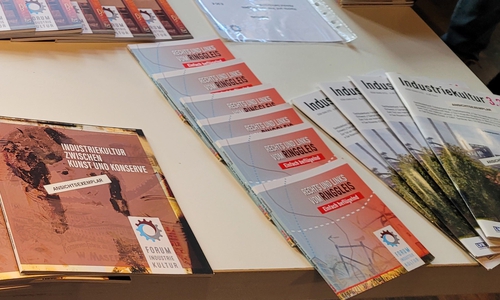 Der neue Radreiseführer mit weiteren Publikationen des Vereins Forum Industriekultur.