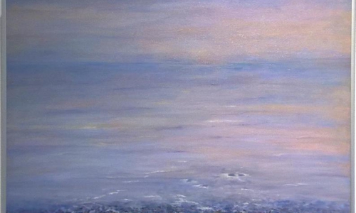 Das Gemälde "Stille Wasser".