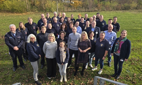 Die Teilnehmer der Übung des Katastrophenschutzstabes.