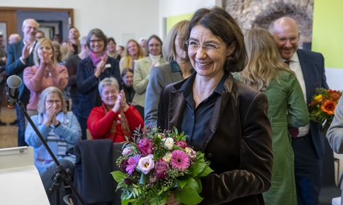 Dr. Christina-Maria Bammel nach der Wahl.