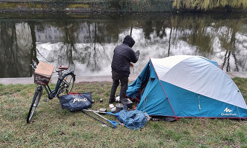 Obdachlose kampieren (Archiv)