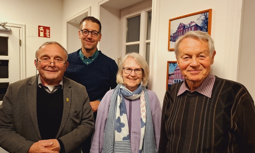Von links: Bodo Wutschel, Stefan Fenner, Annegrit Helke und Dr. Manfred Bormann