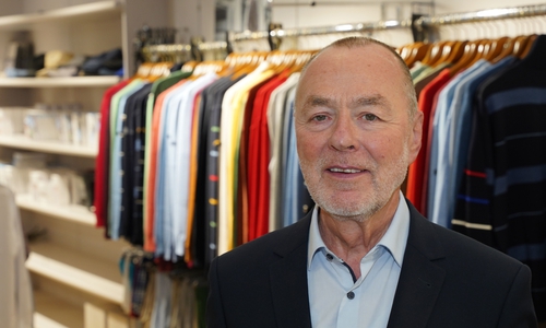 Geschäftsführer Harald Borm schließt seinen Laden "Erdbrink & Vehmeyer".