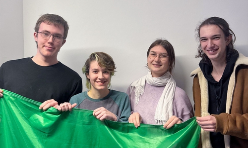 Von links: David Ben Tov, Jo Schröder, Noelle Kaczmarek und Maxim Guraj.