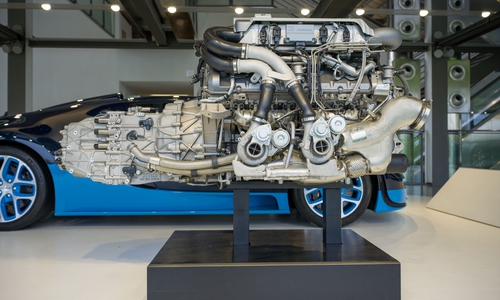 Der Motor des EB 218.