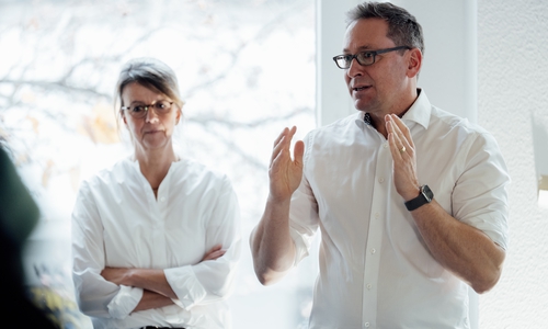 Die Architekten Julia und Lars Hidde von HTP Hidde Architekten GmbH.