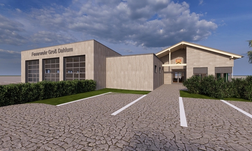 So wird das neue Mehrzweckgebäude aussehen.