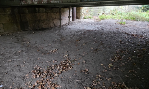 Heute ist es unter der Brücke am Auguststädter Wehr sauber. 