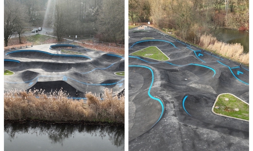 Ab morgen können Sportbegeisterte die Pumptrackanlage im Stadtteil Gebhardshagen nutzen.
