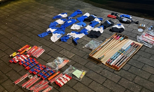 Die beschlagnahmten Gegenstände.