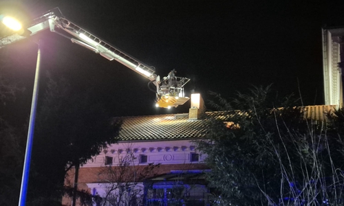  Im Ohrsleber Weg war es zu einem Schornsteinbrand gekommen. 