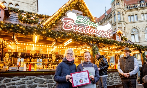 „Ehlers Bratwurst“ direkt neben dem Riesenrad belegt in diesem Jahr den zweiten Platz.