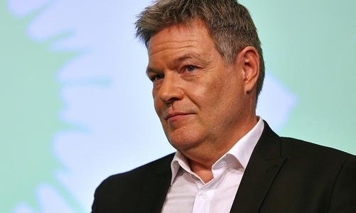 Robert Habeck am Wahlabend