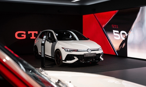 Im neuen Home of GTI: Der Golf GTI Edition 50 ist das stärkste und schnellste GTI-Serienmodell seit 1976.