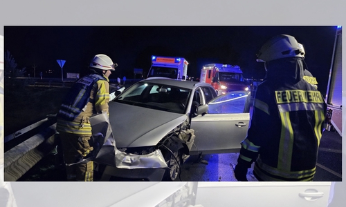 Auf der B188 kam es am Freitagabend zu einem Unfall. 