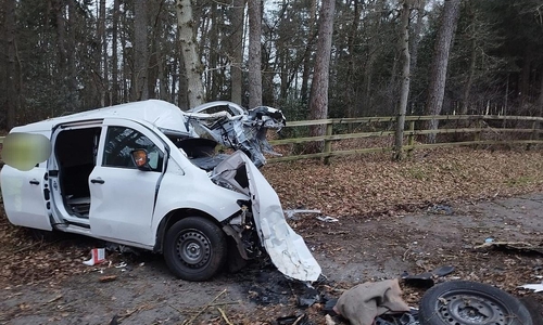 Der verunfallte PKW (Archiv)