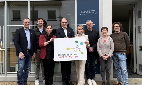 Thorsten Scheerer, Stadt Seesen  Jan Niklas Kott, Stadt Seesen  Wiebke Osigus, Niedersächsische Regionalentwicklungsministerin  Erik Homann, Bürgermeister Stadt Seesen Urte Schwerdtner, Bürgermeisterin Stadt Goslar Oliver Kasties, Stadt Goslar  Astrid Paus, Amt für regionale Landesentwicklung Braunschweig Steffen Küpper, Technische Universität Clausthal.